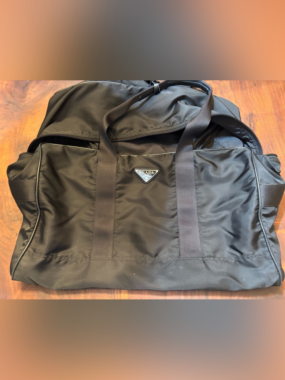 AUTHENTIC VINTAGE PRADA TESSUTO NYLON DUFFLE / WEEKENDER BAG